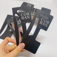 Tarjetas Ecológicas Personalizadas para Accesorios de Cabello, con Troquelado, Etiqueta Privada, Soporte para Pinzas y Horquillas, Tarjetas de Exhibición