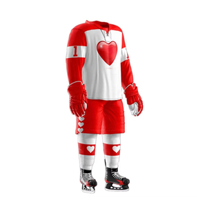 Wholesale Bulk Order <b>Polyester</b> Sublimation Print Custom Ice Hockey Uniform Style Jerseys and <b>socks</b> set - Product Image 6