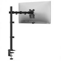 Support de moniteur WALI pour bureau, support de bureau pour ordinateur extra haut, support de bureau pour ordinateur de 32 pouces, 22 lb (M001XL), noir, inclinaison à 90 degrés