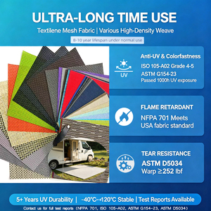 Kain Jaring PVC Anti-UV STARUNK untuk Alas RV, Kursi Taman, Kain Jaring Poliester Berlapis Vinyl, Alas Pintu Masuk - Product Image 3
