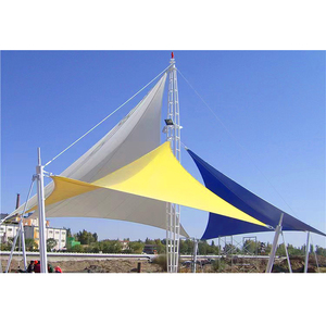 Cobertizo de Membrana Arquitectónica para Paisajismo, Toldo de Membrana Tensada de PVDF, Estructura de Acero para Paisajismo - Product Image 4