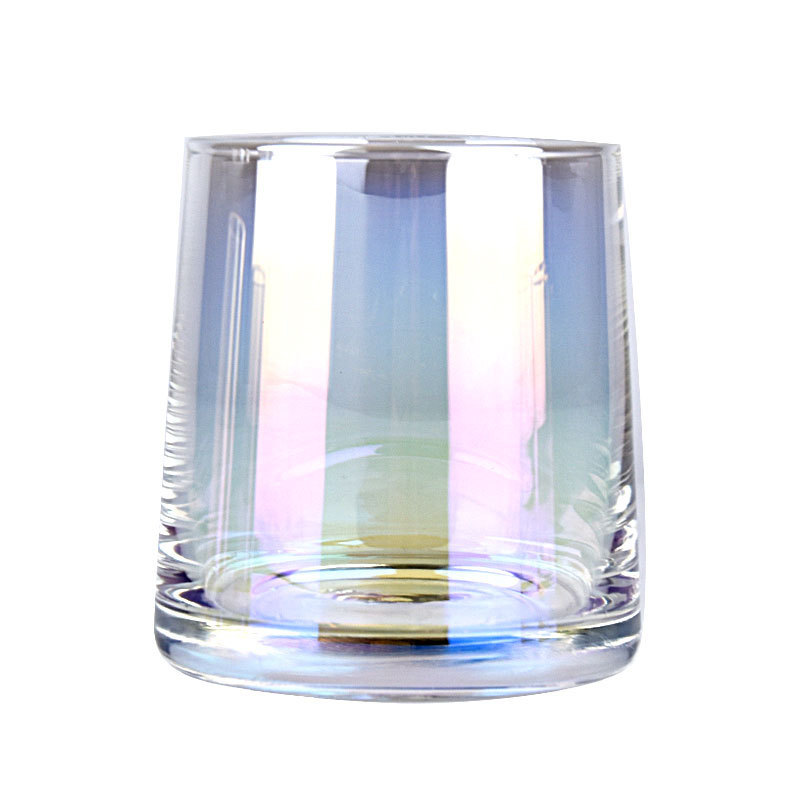 Hand made ice cream glass cup gold rimmed whiskey glass ice cream cup