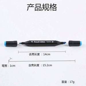 USA Mairun - Juego de 60 Rotuladores Acrílicos de Acuarela para Arte, Punta Fina de 1 mm, Punta de Cincel de 6 mm, Doble Cara, No Borrables, para Pizarra Blanca - Product Image 3