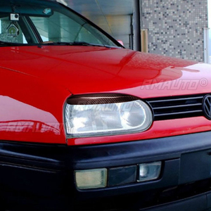 ฝาครอบตกแต่งไฟหน้ารถยนต์คาร์บอนไฟเบอร์ 1 คู่ สำหรับรถโฟล์คสวาเกน กอล์ฟ 3 MK3 ปี 1992 1993 1994 1995 1996 1997 1998 1999 - Product Image 6