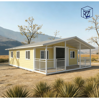 Maison préfabriquée extensible prête à l'emploi avec 3 chambres, maison modulaire préfabriquée de 30 pieds Ray-Zen