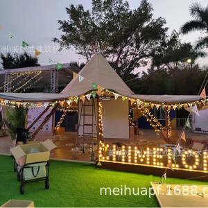 Extended Type Canvas <b>Tent</b> Steel <b>Frame</b> Waterproof Summer Outdoor Wedding Party Use - Product Image 4