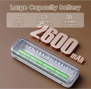 เครื่องพิมพ์ความร้อนแบบพกพา phomemo M832 300dpi แบบไร้สายสำหรับการเดินทางเครื่องพิมพ์ไร้หมึกรองรับ8.5 ''X 11'' จดหมายและกระดาษ <span class=keywords><strong>A4</strong></span> - Product Image 4