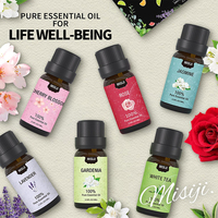 6 types d'huiles essentielles florales, flacon de 10 ml, huile aromatique naturelle aux senteurs de fleurs pour diffuseur, bain de spa, artisanat fait main, écologique, longue durée
