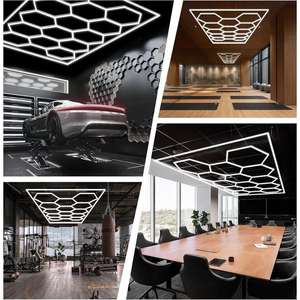 Hexagone Led Tube Connecteur Mexique Taller Car Care Center <span class=keywords><strong>Moto</strong></span> <span class=keywords><strong>Garage</strong></span> Overhead Mount - Product Image 5