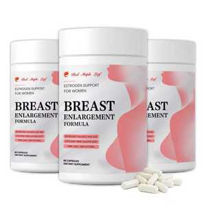 Capsules de <span class=keywords><strong>formule</strong></span> d'augmentation mammaire, Complément alimentaire naturel à base de plantes, Soutien aux œstrogènes et soulagement de la ménopause, Végétalien, Certifié GMP - Product Image 2