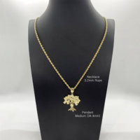 Pendentif porte-bonheur en forme de sac d'argent et d'arbre à cent dollars plaqué or 14 carats Duyizhao pour hommes et femmes
