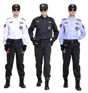 Wholesale Custom Black blue outdoor training Ceremonial Clothes Tactical Shirt Security Guard Uniform