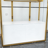 Présentoirs de Luxe Dorés Brillants pour Perruques – Supports et Étagères pour Magasins de Perruques – Offre Spéciale