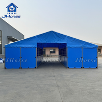 Écurie de cheval préfabriquée en PVC galvanisé portable de 10x10 pieds, box temporaire pour chevaux en Chine pour les événements équestres