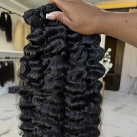 Cheveux humains bruts non traités de haute qualité, texture ondulée naturelle, sans perte ni nœuds, mèches de cheveux humains bouclés birmans