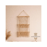 Organisateur de jouets en macramé pour hamac |   Rangement mural pour peluches |   Décoration de chambre d'enfant et de crèche, suspension murale en macramé