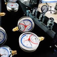 Vacuum Gauge 0-120 Measurement Range for Chemical Industry 1 Year Warranty OEM/ODM Customization Support Steel Brass CE