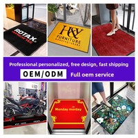 Alfombra de Entrada con Logotipo Personalizado, Alfombra Comercial para Puerta, Alfombra de Nylon Impresa Antideslizante para Hotel, Centro Comercial, Edificio de Oficinas