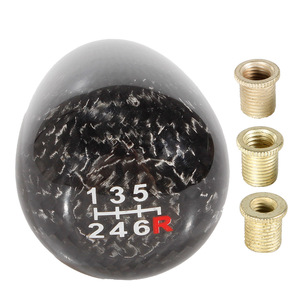 Carbon Fibre Car Gear <b>Knob</b> 5 Speed 6 Speed Ergonomic <b>Shift</b> Lever For Manual Transmission Vehicles - Product Image 3