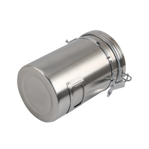 Recipiente de Almacenamiento de Alimentos de Acero Inoxidable de Gran Capacidad, Recipiente para Granos de Café para el Hogar o Cafetería - Product Image 6