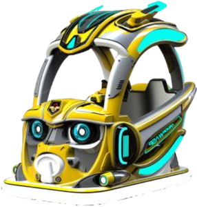 Voiture tamponneuse électrique professionnelle pour enfants, en fibre de verre, motif dessin animé, jouet à chevaucher pour location en <span class=keywords><strong>parc</strong></span> d'attractions, intérieur/extérieur - Product Image 1
