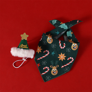 Chapeau de père noël décor pour animaux de compagnie cadeau vêtements jouet en peluche Gorro Navidad Mascota Natal <span class=keywords><strong>Noel</strong></span> ornement de noël pour chien <span class=keywords><strong>chat</strong></span> oiseau animal de compagnie - Product Image 2