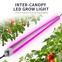 Lampu LED Inter Canopy Profesional untuk Pertumbuhan Tanaman Spektrum Penuh Efisiensi Tinggi untuk Petani Komersial Rumah Kaca Pertanian Vertikal