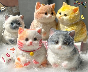 Vente en gros usine : Jouets à presser DIY chat mignon, personnalisables, jouets anti-stress souples et adorables en forme de chat pour l'autisme et la réduction du stress - Product Image 4