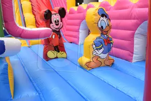 Giao Hàng Nhanh Inflatable Mickey Tất Cả Trong Một Lâu Đài Cho Thuê, Inflatable Cartoon Công Viên Giải Trí Cho Đảng