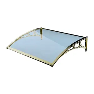 Multiple Colors Door Awning Sun Canopy DIY Polycarbonate Patio Cover Aluminum Front Door Awnings