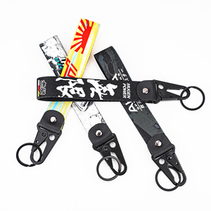 Tali Gantungan Kunci Polyester Sublimasi Custom Logo, Lanyard Pendek, Gantungan Kunci Motor, Gantungan Kunci Mobil - Product Image 2