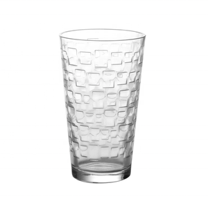 16oz Elegant <strong>Diamond</strong> Design Embossing V Shape Highball Glass Cup Highball <strong>Glassware</strong> Cheap Price Transparent for Home Hotel - Product Image 2