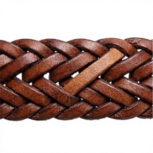 Cinturón Trenzado de Cuero Vacuno para Hombre, Estilo Casual Premium de M Ahmed Enterprises, Hebilla de Aleación de Zinc de Una Sola Pieza, Hecho a Mano OEM - Product Image 4