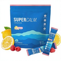 Super Calm Citroen Fruit Smaak Elektrolyten Instant Theepoeder Sachets Aangepaste Logo Optie Hydratatie Ontspanning Vacuümfles