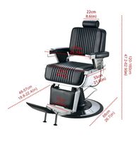 Chaises de barbier de haute qualité à hauteur de siège réglable, plaque de placage, chaise de salon de coiffure, vente en gros, personnalisable, noir moderne