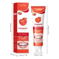 Dentifrice Élimination des Taches de Fraise en Gros 120g Nettoyage en Profondeur Blanchit les Dents Haleine Fraîche Longue Durée Soin Bucco-dentaire pour Adultes
