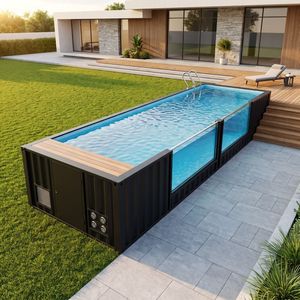 <span class=keywords><strong>Piscine</strong></span> <span class=keywords><strong>hors</strong></span> <span class=keywords><strong>sol</strong></span> préfabriquée modulaire Addotron, style conteneur maritime moderne, avec chlorinateur à <span class=keywords><strong>sel</strong></span> pour hôtel - Product Image 6