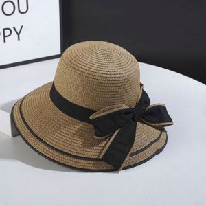 Sombrero de Paja para Mujer, para Verano, Playa, Protección Solar, con Lazo - Product Image 5