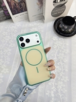 Coque de téléphone antichoc de luxe colorée avec cadre de protection et chargement sans fil pour iPhone 17 18 Air Pro Max 16 15 14 13, avec couvercle magnétique