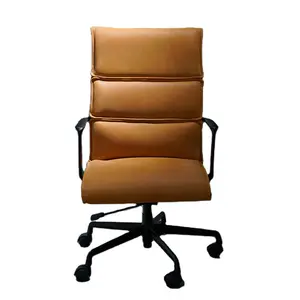 Manager Office Chair Yellow High Back Visitor Executive Swivel Chair Office