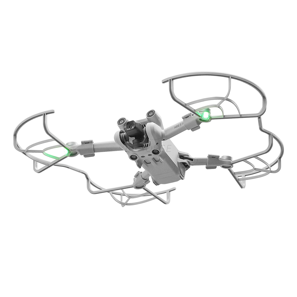 Protection D'Hélice Compatible DJI Mini 4 Pro - Anneau Protecteur Pales Drone - Sécurité Anti-Collision Gris