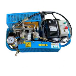 Compresseur de plongée à quatre cylindres à refroidissement par ventilateur, pompe à piston haute pression, compresseur d'air respiratoire électrique pour la plongée - Product Image 1
