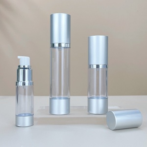 15ml 30ml 50ml 80ml 100ml Matte Silver Aluminum <b>Pump</b> Cosmetic Airless <b>Bottle</b> for Cosmetics - Product Image 1