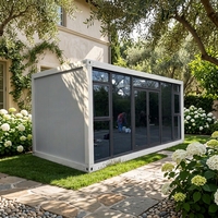 Maison conteneur de 20 pieds à toit pointu détachable, design respirant, marque STC, utilisation postmoderne pour chantier temporaire, garantie 5 ans