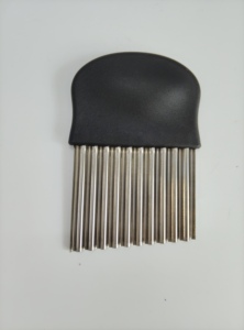 Utensilios para cortar verduras de metal, acero inoxidable, cortador de patatas para patatas fritas, <span class=keywords><strong>cuchillo</strong></span> serrado, cortador ondulado - Product Image 6