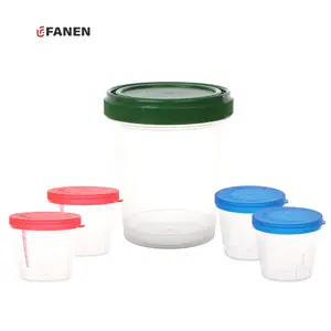 Fanen 250ml 500ml 1000ml urina médica copos fezes laboratório suprimentos amostra copos