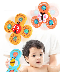 Nouvelle <span class=keywords><strong>hochet</strong></span> pour bébé avec <span class=keywords><strong>ventouse</strong></span>, <span class=keywords><strong>hochet</strong></span> innovant pour bébé pouvant pivoter, ensemble de 3 hochets - Product Image 4