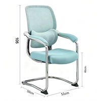 Chaise de bureau de luxe en mousse haute résilience pour la vente en gros, chaise de direction, chaise de conférence, chaise simple pour le personnel