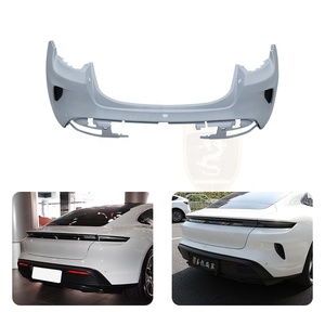 Pare-chocs arrière en carbone sec avec prises d'air pour <span class=keywords><strong>Porsche</strong></span> <span class=keywords><strong>Taycan</strong></span> 2019-2023, mise à niveau vers <span class=keywords><strong>Turbo</strong></span> <span class=keywords><strong>S</strong></span> GT - Product Image 5