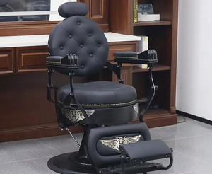Men's Retro Oil <b>Head</b> Chair for Hair Salon and Barbershop Modern <b>Style</b> Steel Material for Living Room Beauty Salon - Product Image 3